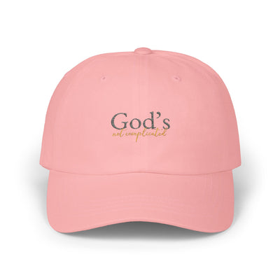 God's Not Complicated Classic Dad Cap - Stylish White Hat for Everyday Wear