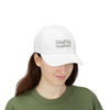 I Don't Do Complicated Classic Dad Cap - White Casual Hat for Dads