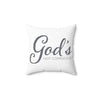 Inspirational Square Pillow - "God's Not Complicated" Design